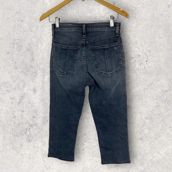 RAG & Bone Nina High Waist Ankle Skinny Jeans Grey Universe Size 25 Crop Denim - Picture 3 of 14